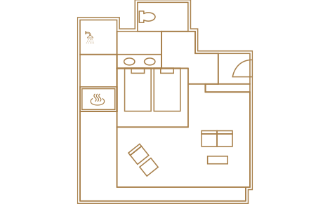 8F貴賓室洋室タイプ 間取り図