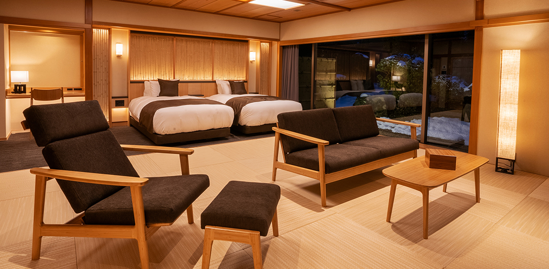 茶寮露天風呂付客室プレミアムジュニアスイート