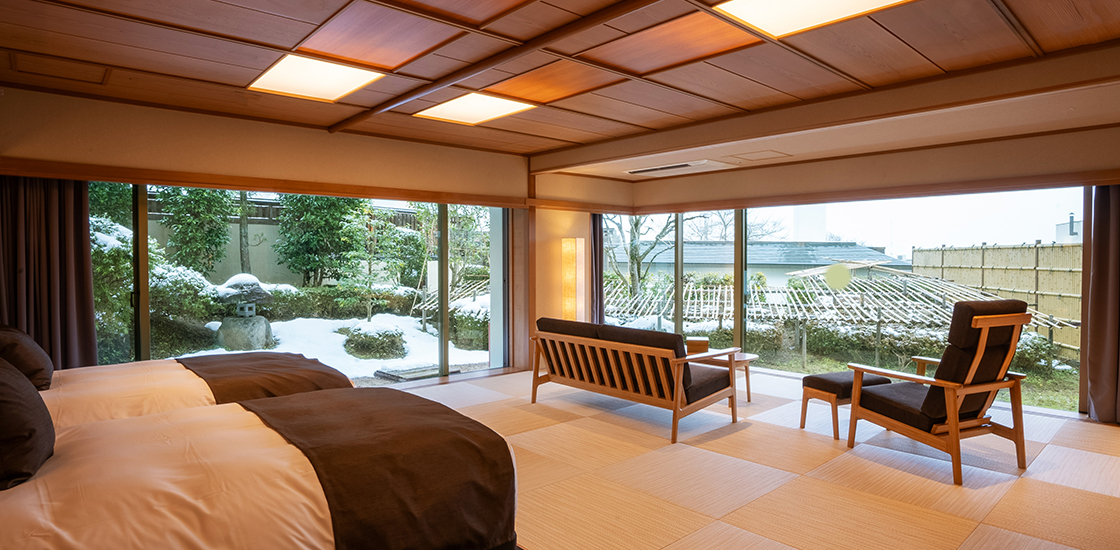 茶寮露天風呂付客室プレミアムジュニアスイート