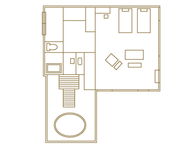 茶寮露天風呂付客室プレミアムジュニアスイート